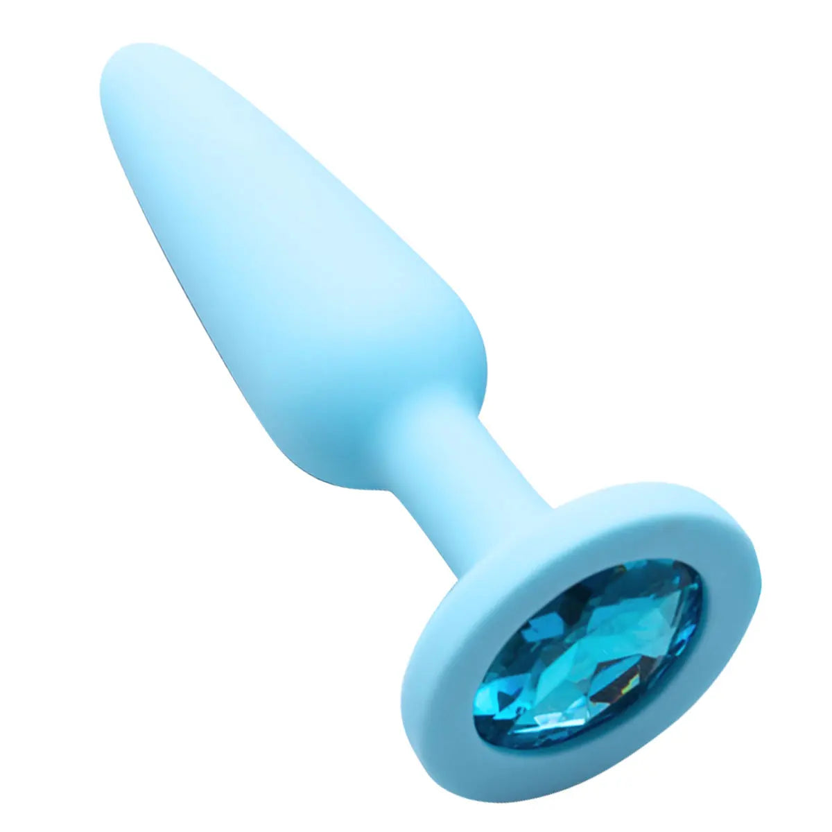 Silicone Anal Plug with Crystal Base – image 11