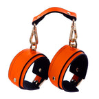 Fluorescent Leather Bondage Cuffs – image 1