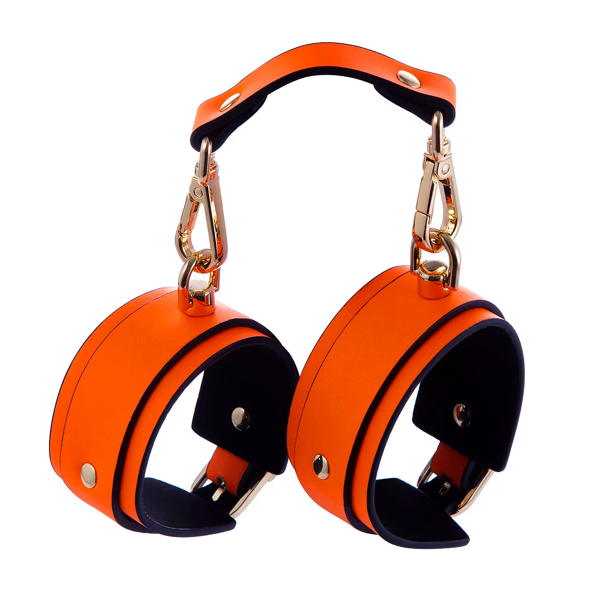 Fluorescent Leather Bondage Cuffs – image 1