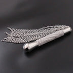 Short Horse Riding Crop with Crystal Handle and Chain Tassel – image 4