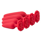 Anal Butt Plug with Rose Base in Silicone – image 6