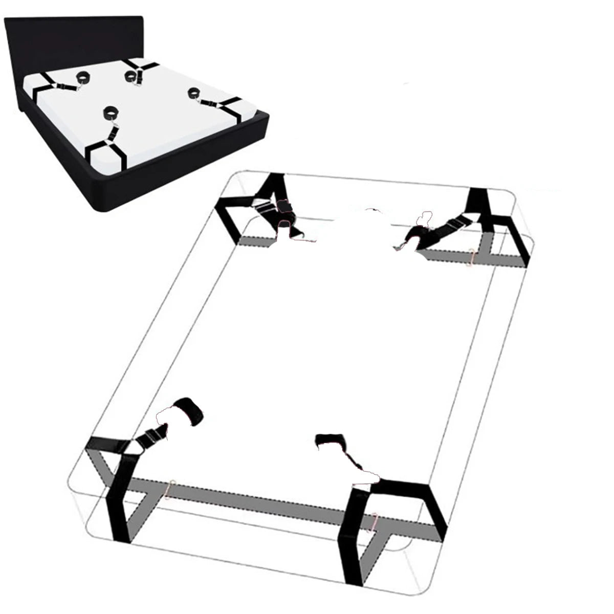 Bed Restraint System With Hand and Leg Cuffs – image 6