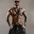 Men's Leather Chest Harness with Adjustable Straps – image 1