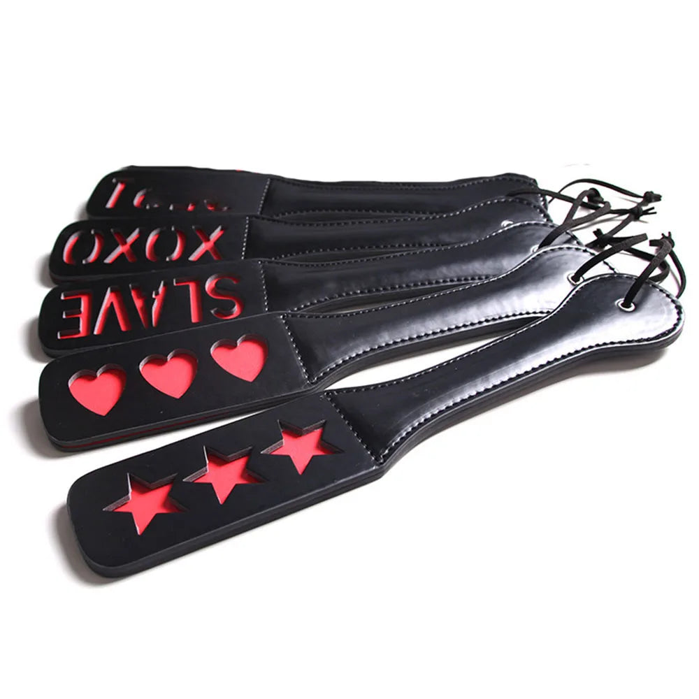Hollow-Out BDSM Paddle With Split Flogger – image 6