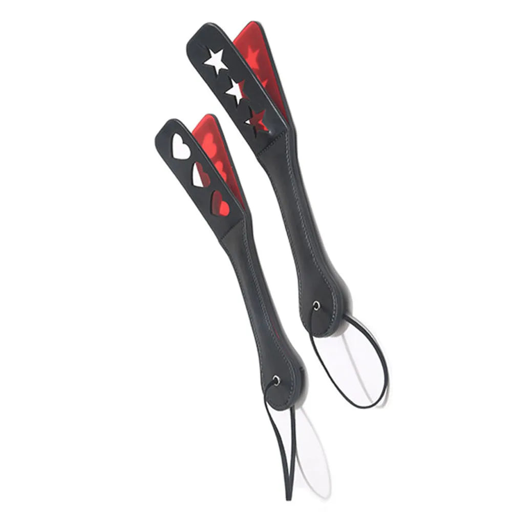 Hollow-Out BDSM Paddle With Split Flogger – image 3