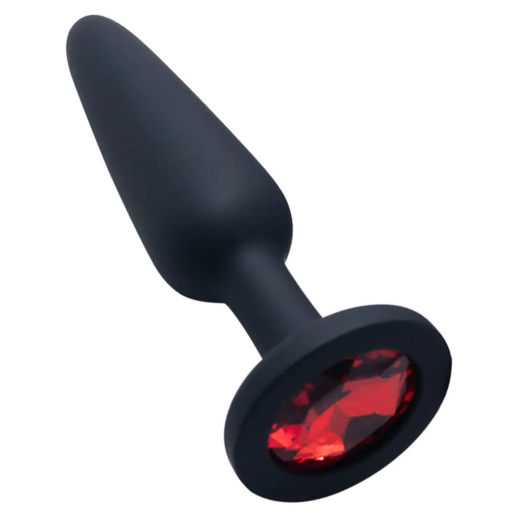 Silicone Anal Plug with Crystal Base – image 7