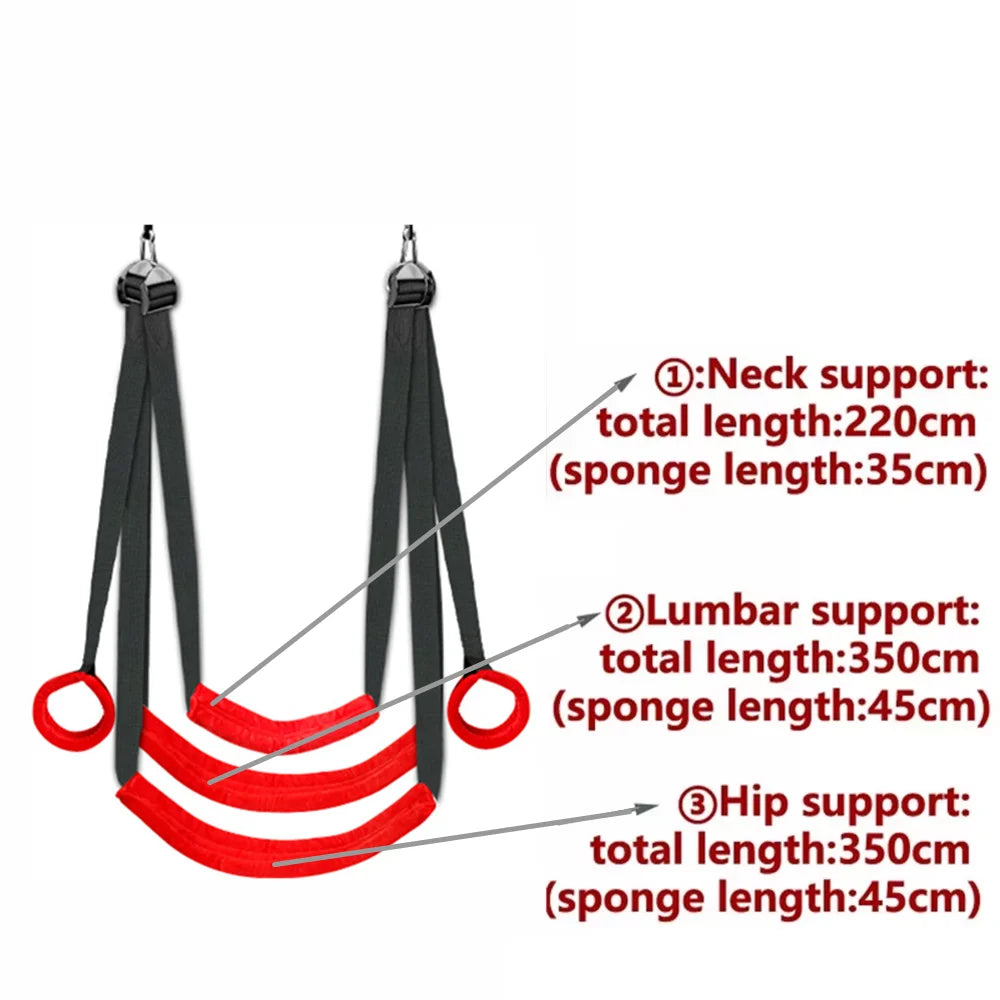 Soft Nylon Indoor Bondage Sex Swing – image 3