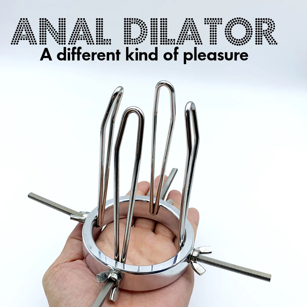 Adjustable Stainless Steel Anal-Vaginal Dilator – image 1