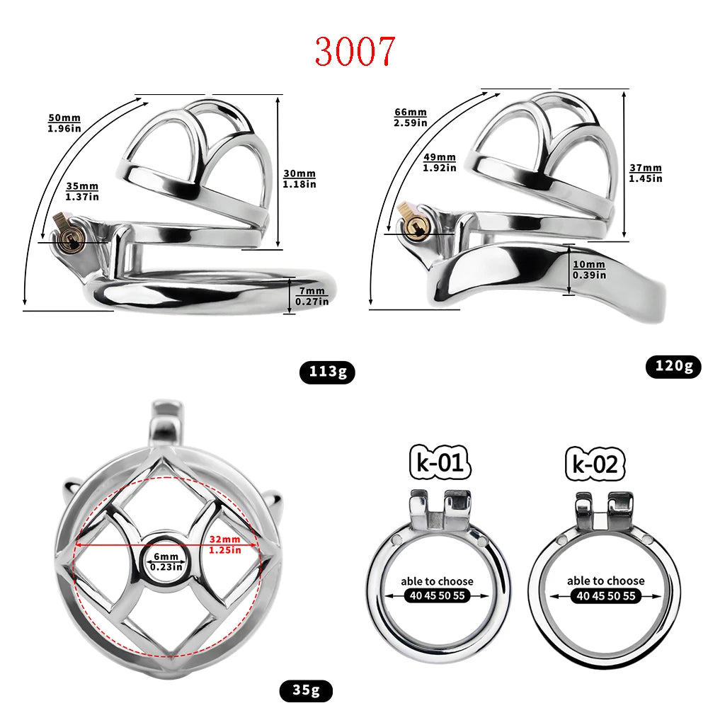 Male Chastity Cage with Urethral Lock – image 4