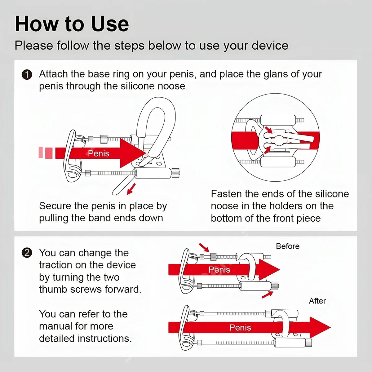 Adjustable Penis Extender Traction Device – image 5