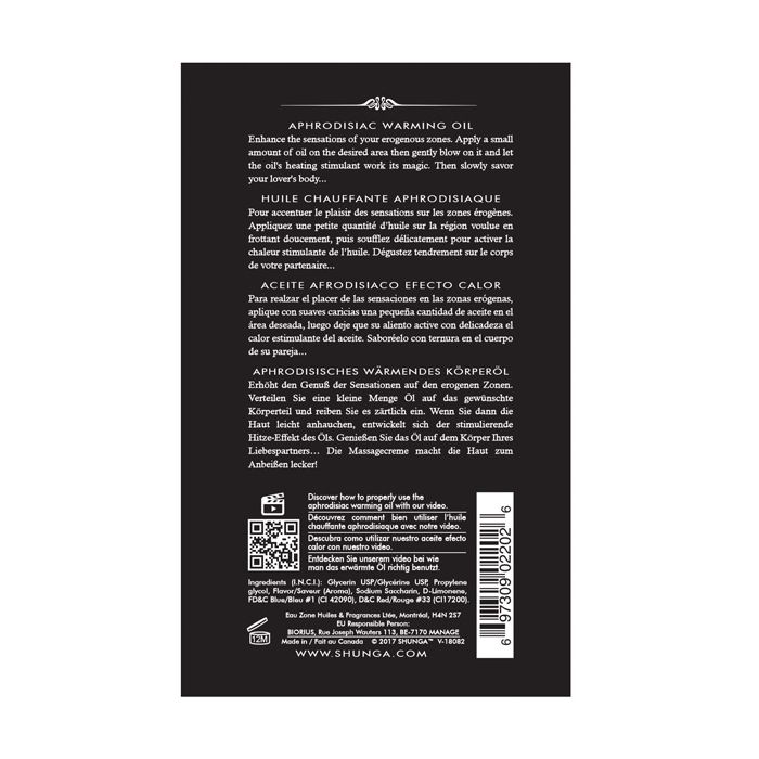 Warming Oil – product image 2 – SKU SHU2202
