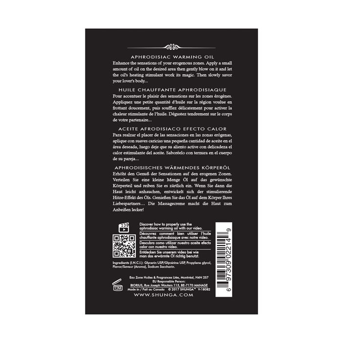 Warming Oil – product image 3 – SKU SHU2214