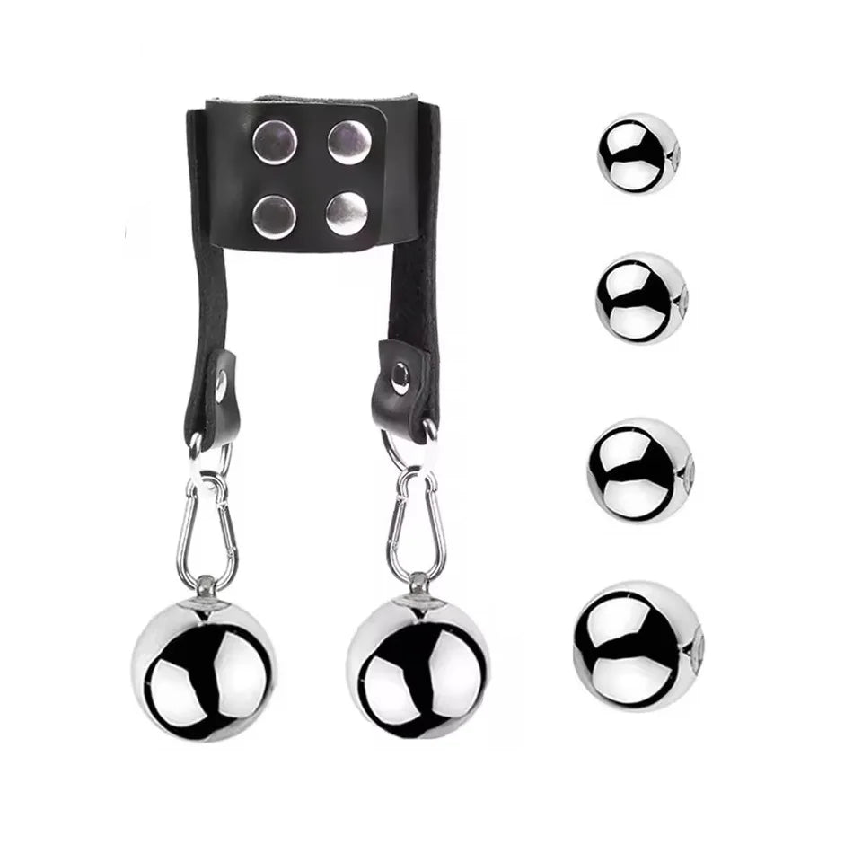 Scrotum Stretcher and Metal Ball Weight – image 1