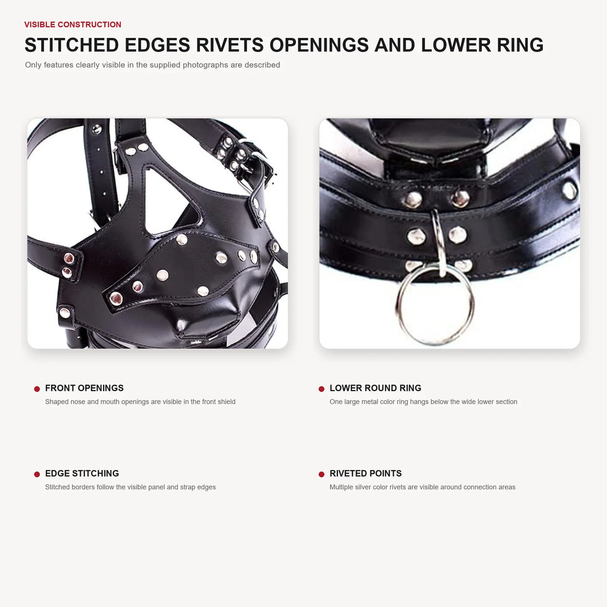 Head Harness Dildo Gag Mask with Removable Insert – image 6