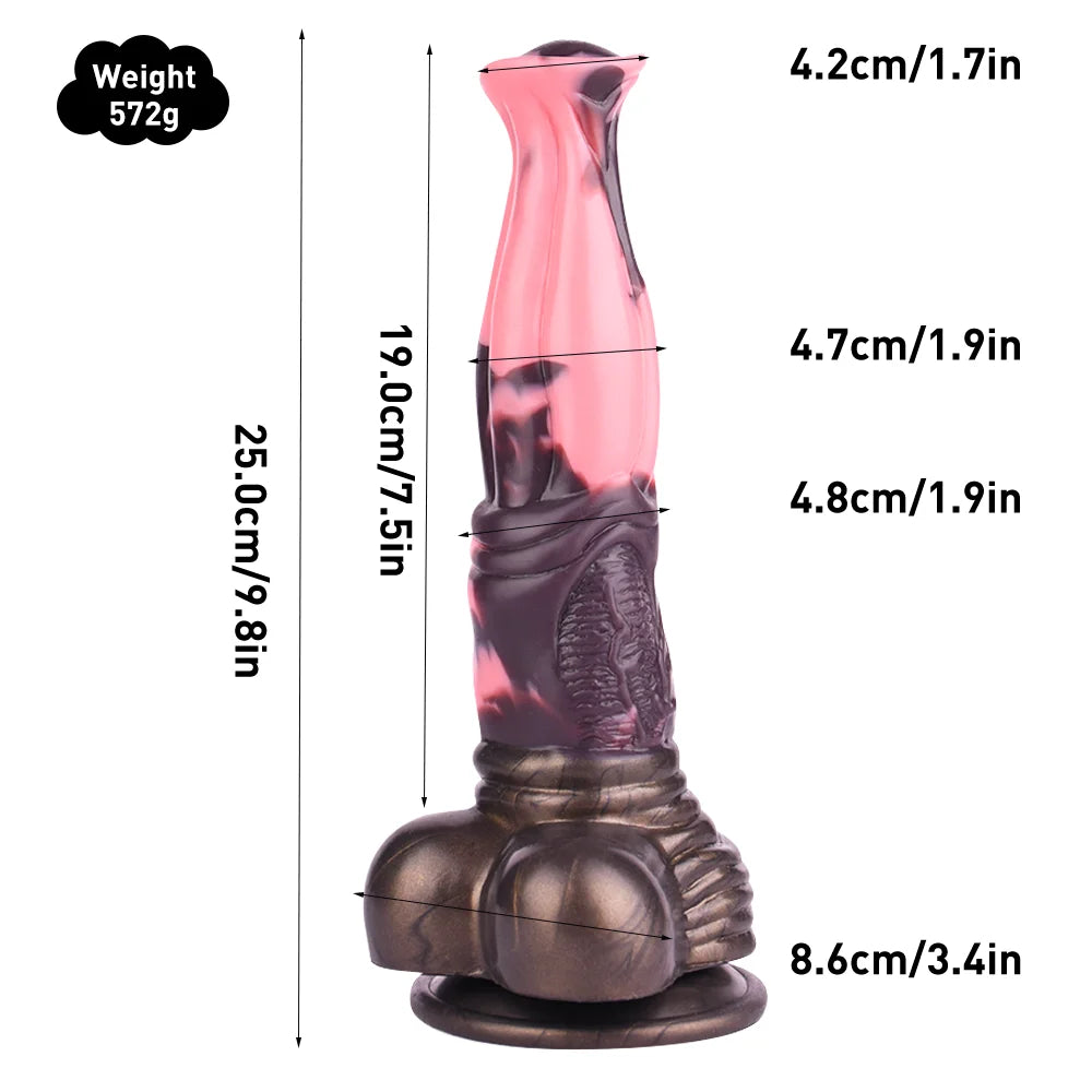 Soft Silicone Horse Dildo with Suction Cup – image 5