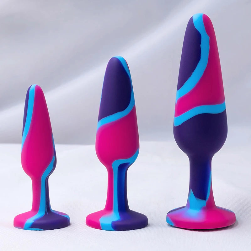 Silicone Anal Plug with Crystal Base – image 6