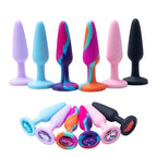 Silicone Anal Plug with Crystal Base – image 1