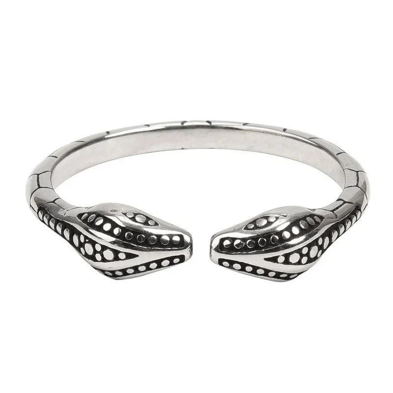 Penis and Scrotum Restraint Ring, Stainless Steel Snake Head – image 5