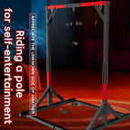 Metal Bondage Restraint Frame with Chains, Cuffs and Stool – image 6