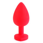 Silicone Anal Training Plug with Heart Crystal – image 7