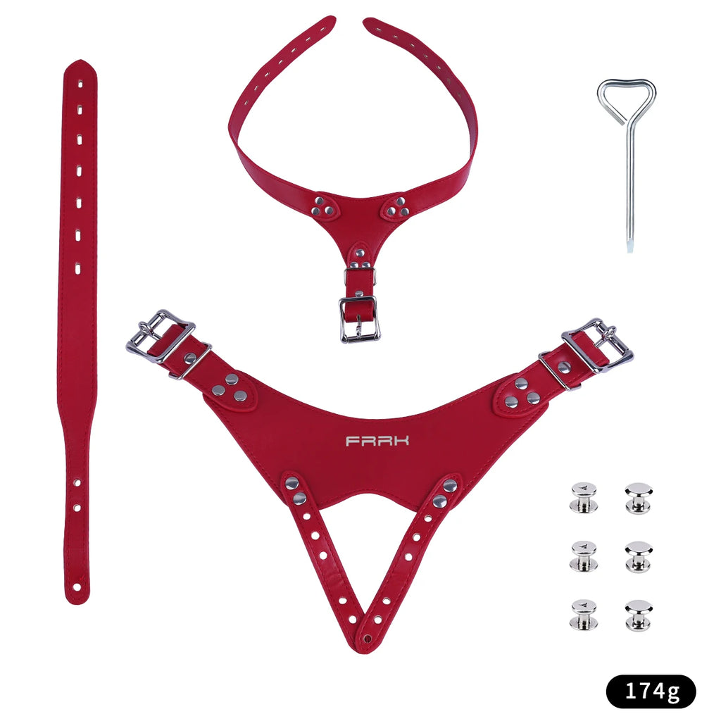 Adjustable Chastity Cage Auxiliary Restraint Belt – image 3