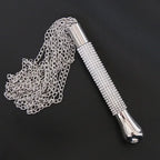 Short Horse Riding Crop with Crystal Handle and Chain Tassel – image 2