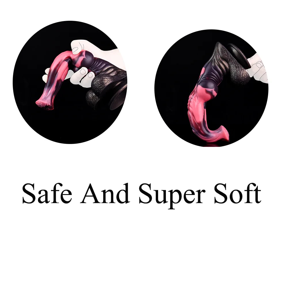 Soft Silicone Horse Dildo with Suction Cup – image 4
