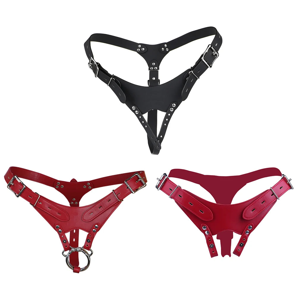 Adjustable Chastity Cage Auxiliary Restraint Belt – image 1