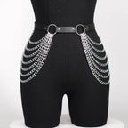 Gothic Leather Body Harness Lingerie – image 10