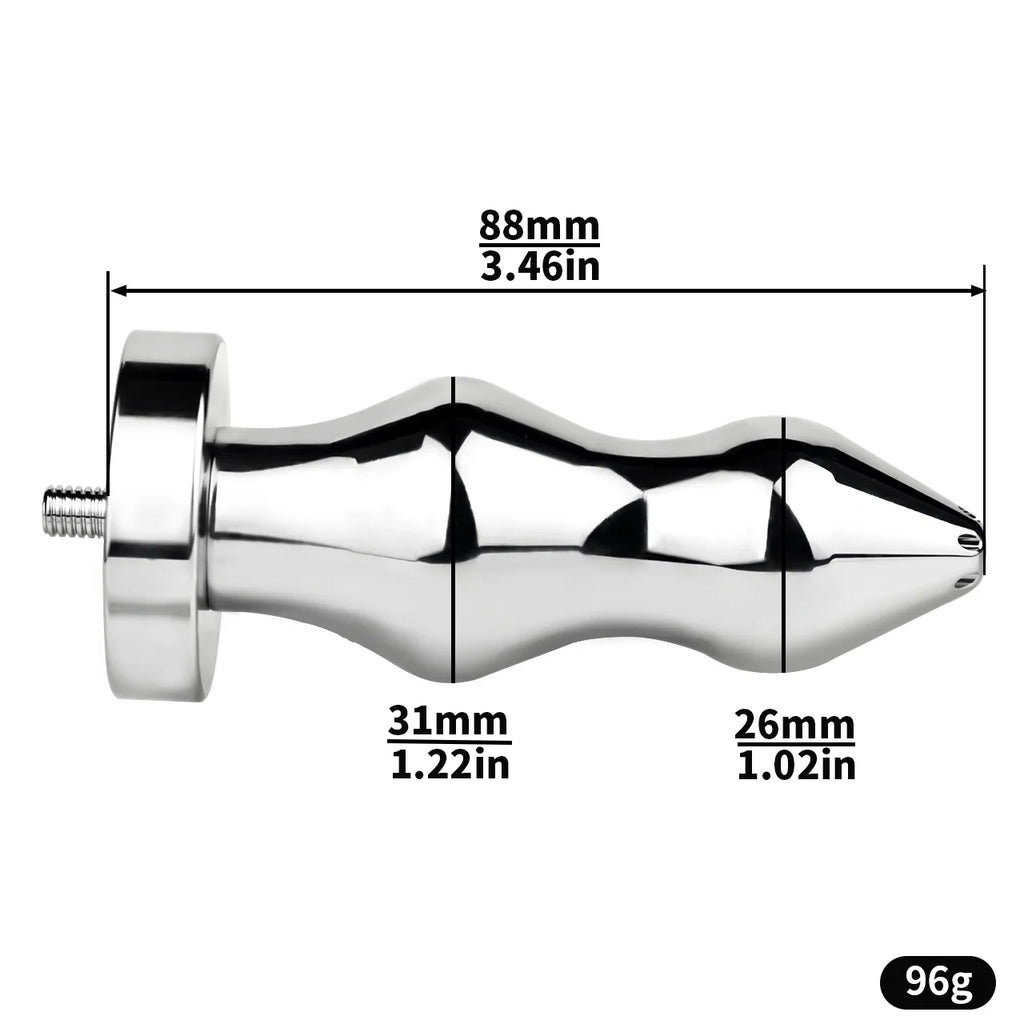 Metal Anal Plug and Chastity Cage Accessory – image 7