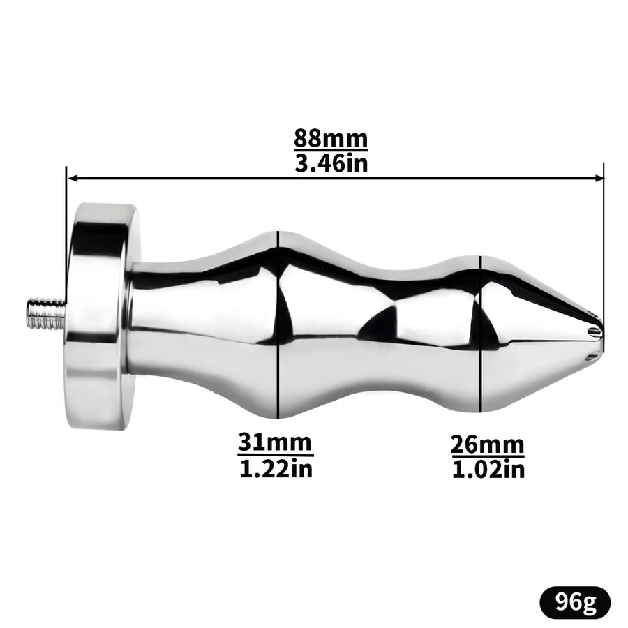 Metal Anal Plug and Chastity Cage Accessory – image 7