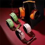 Fluorescent Leather Bondage Cuffs – image 3