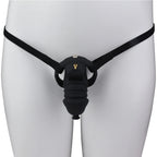 Long Silicone Penis Chastity Cage Set with Harness – image 2