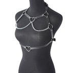 Gothic Leather Body Harness Lingerie – image 7