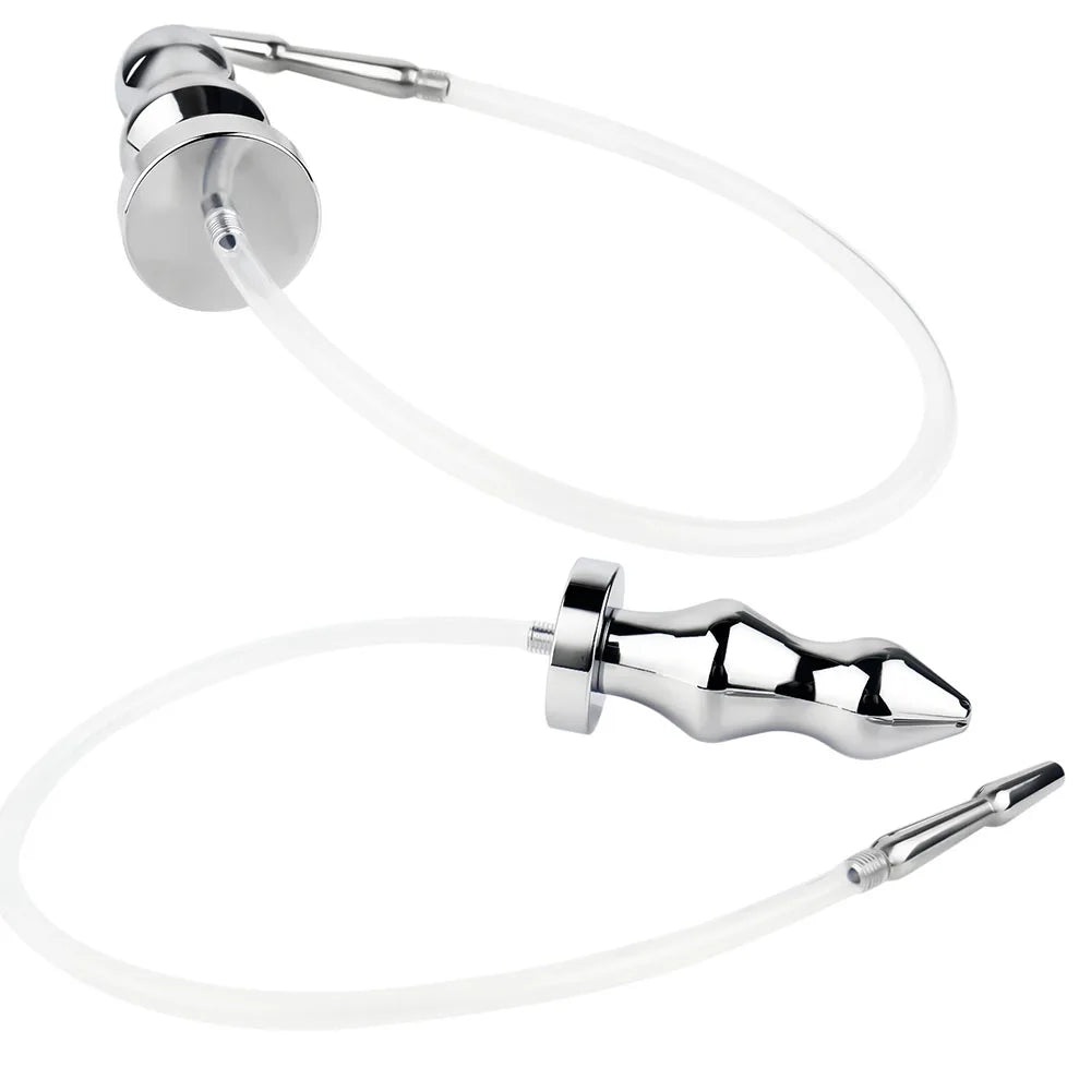 Metal Anal Plug and Chastity Cage Accessory – image 1