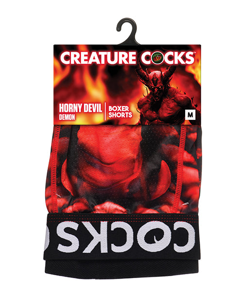Creature Cocks - Creature Wear Horny Devil Demon Boxer Shorts – product image 7 – SKU XRAH731-RBK-M0