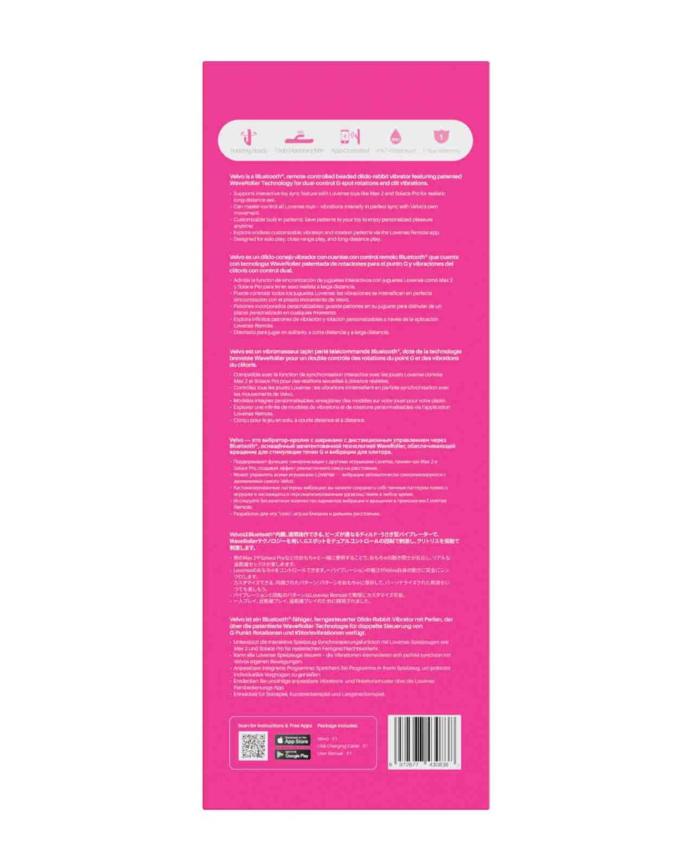 Velvo G-Spot & Clit Rabbit Vibrator – product image 5 – SKU LOV0838